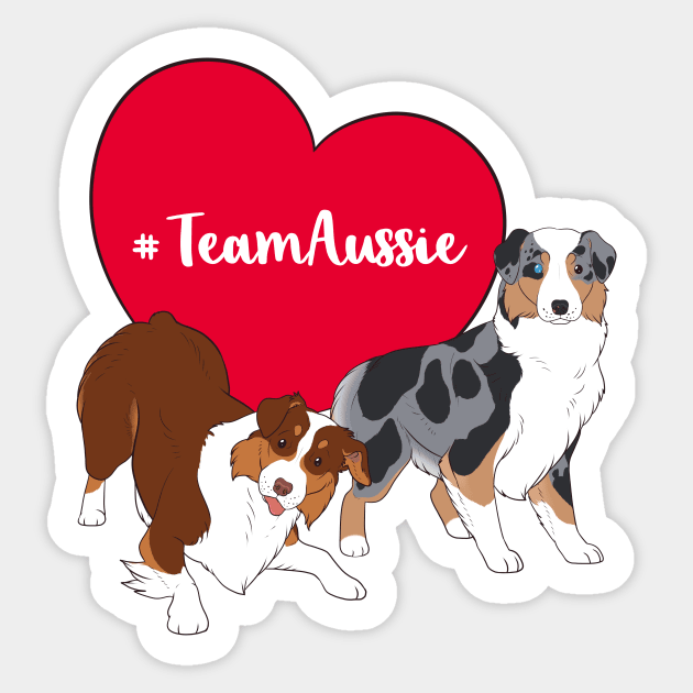 Team Aussie Sticker by Pearlsnake